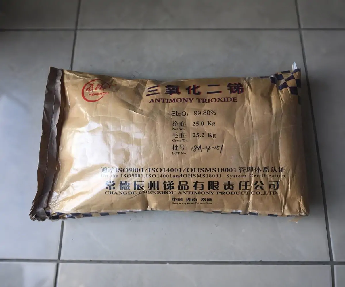 Pyrometallurgical antimony trioxide